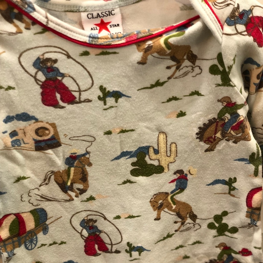 Cowboy Long Sleeve Onesie